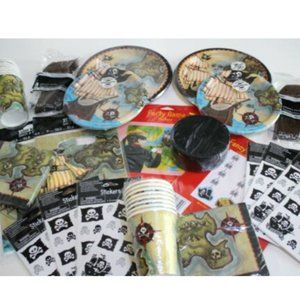 Party LOT Boy Birthday Paper Plates Pirates